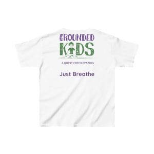 Grounded Kids Meditation Tee - Just Breathe - Image 2