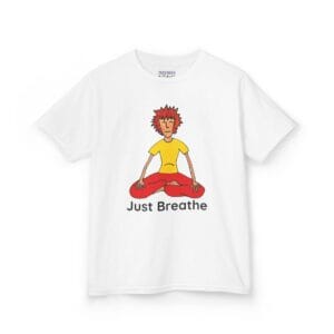 Meditation Kids Heavy Cotton Tee - Fun & Relaxing Children's Shirt - Image 3