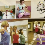 Children and adults practicing yoga together in a studio, part of Grounded Kids Yoga’s featured program in Points North Magazine.