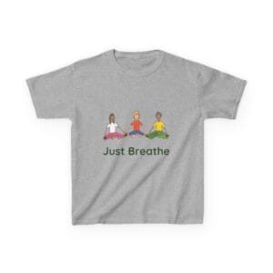 Just Breathe Kids Yoga Shirt – Soft Tee for Calm, Focus, and Confidence - Image 3