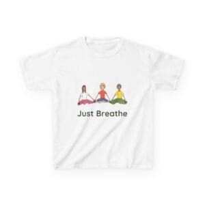 Just Breathe Kids Yoga Shirt – Soft Tee for Calm, Focus, and Confidence
