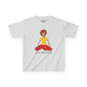 Just Breathe / Because I Said So – Children's Yoga Shirt for Calm, Humor, and Confidence - Image 4