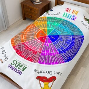 All the Feels Velveteen Plush Blanket for Kids - Cozy Emotional Support Throw - Image 7