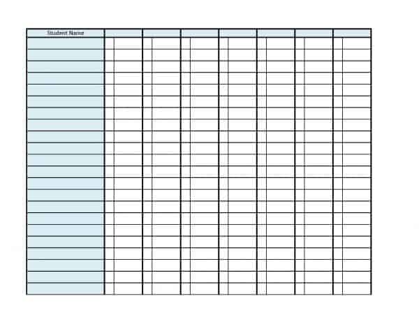 Roll Call Sheet Grounded